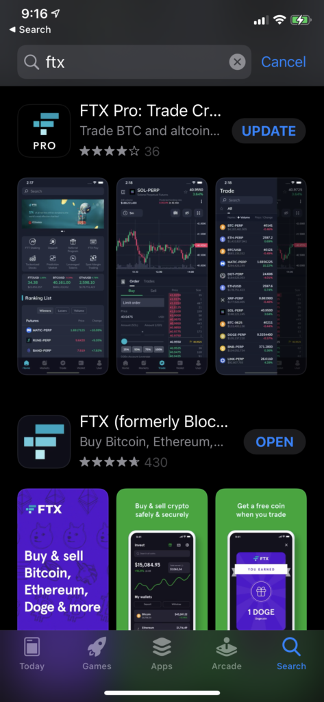 blockfolio app store